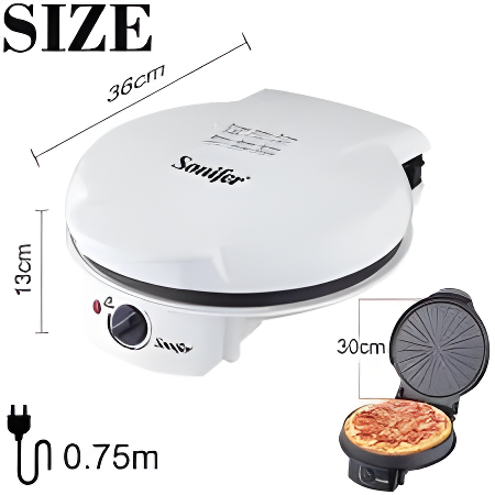 جرل بيتزا كهربائي من سونفير – 1500 واط  Sonifer Electric Pizza Grill – 1500W