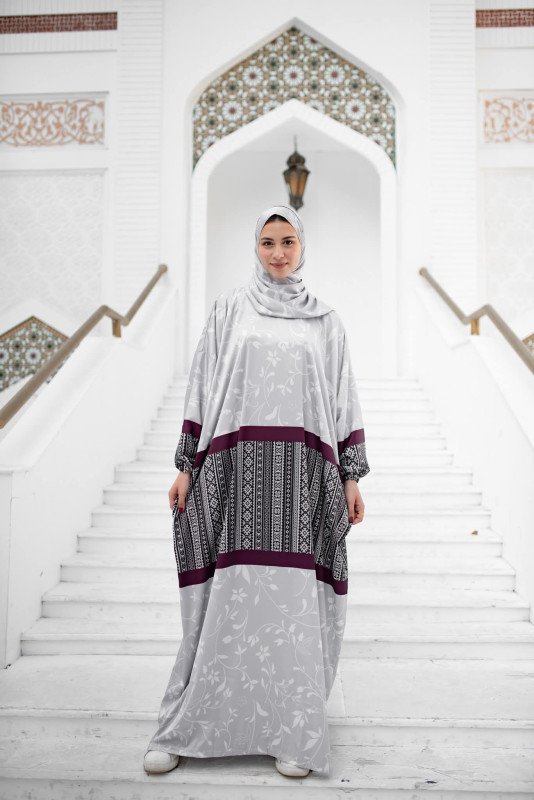 إسدال ستان صناعة مصرية  فري سايز Satin Prayer Outfit Egyptian Made Free Size