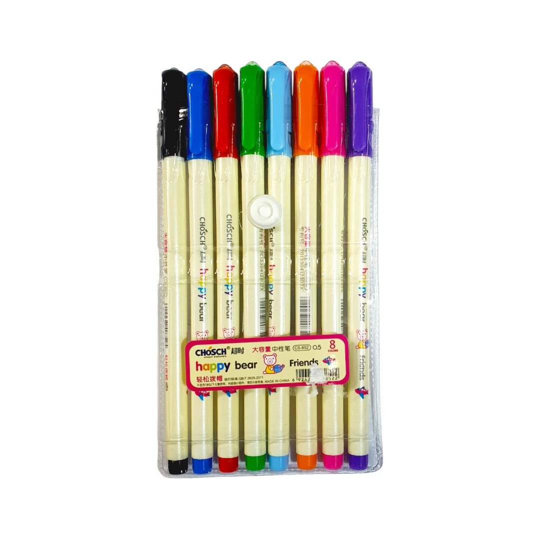 اقلام حبر 8 لون