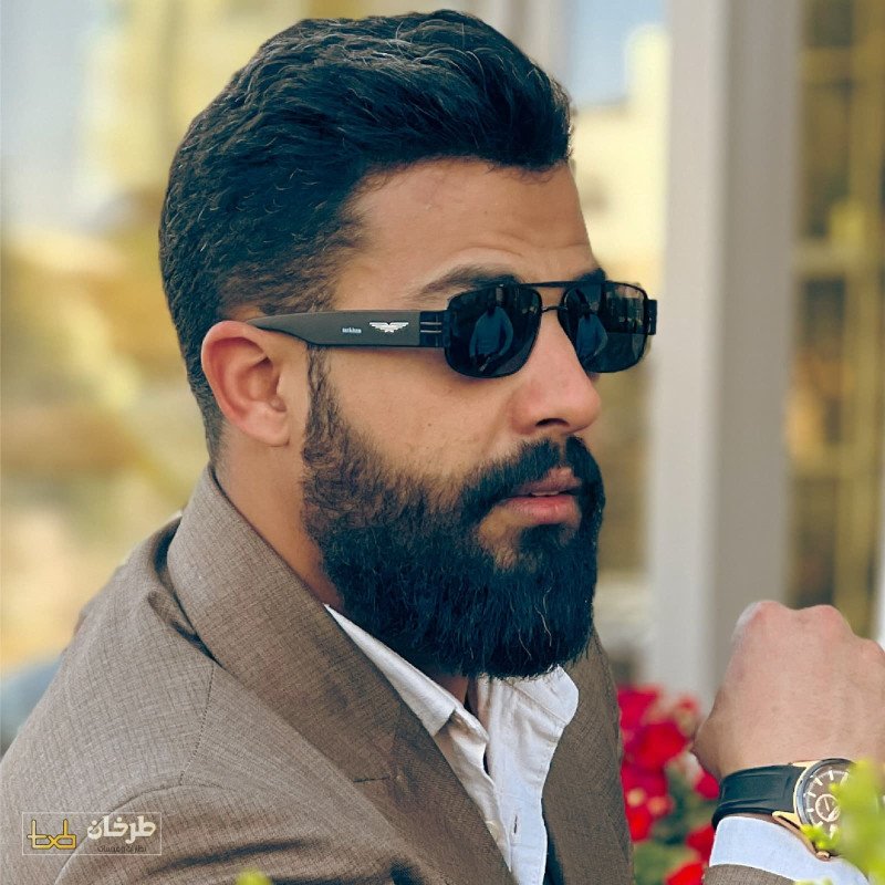 نظارات شمسية فاخرة بإطار مستطيل كلاسيكي  Luxury Rectangular Frame Sunglasses