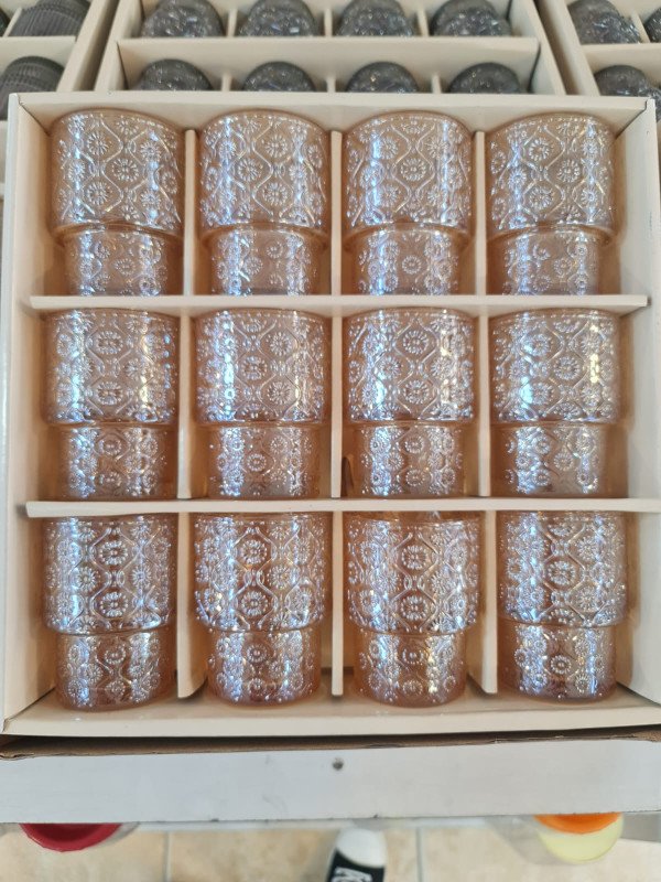 طقم كاسات مزخرف Decorated Glass Set
