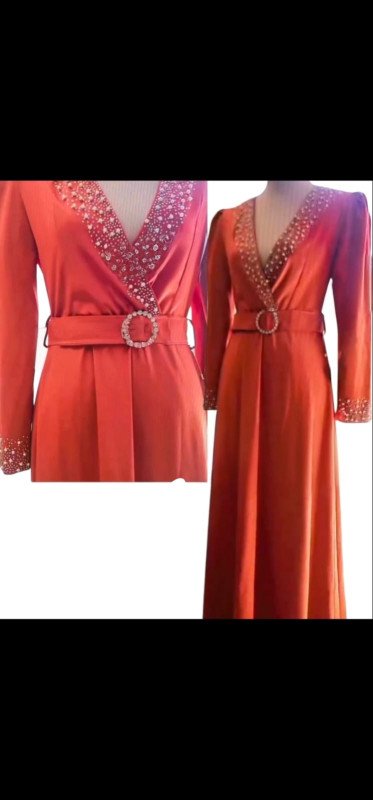 فستان قرميدي | Terracotta Dress