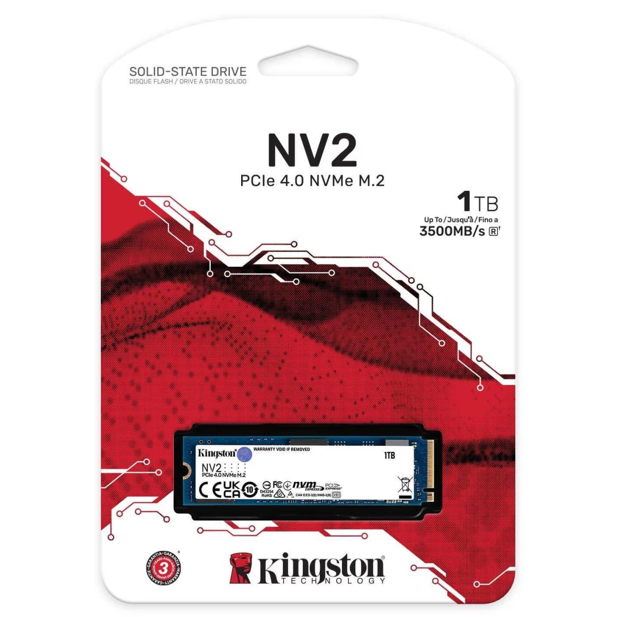 Kingston NV2 1TB M.2 2280 PCIe NVMe SSD