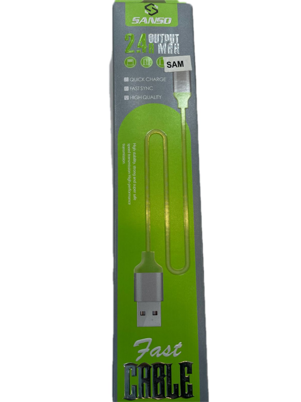 Sanso USB Cable Micro Android 1.3M