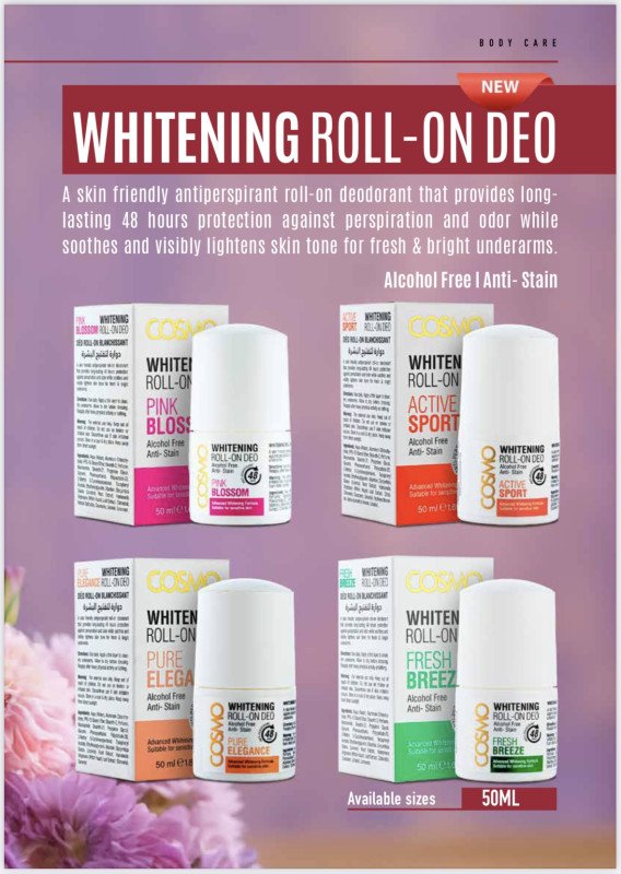 Cosmo whitening roll on deodorant