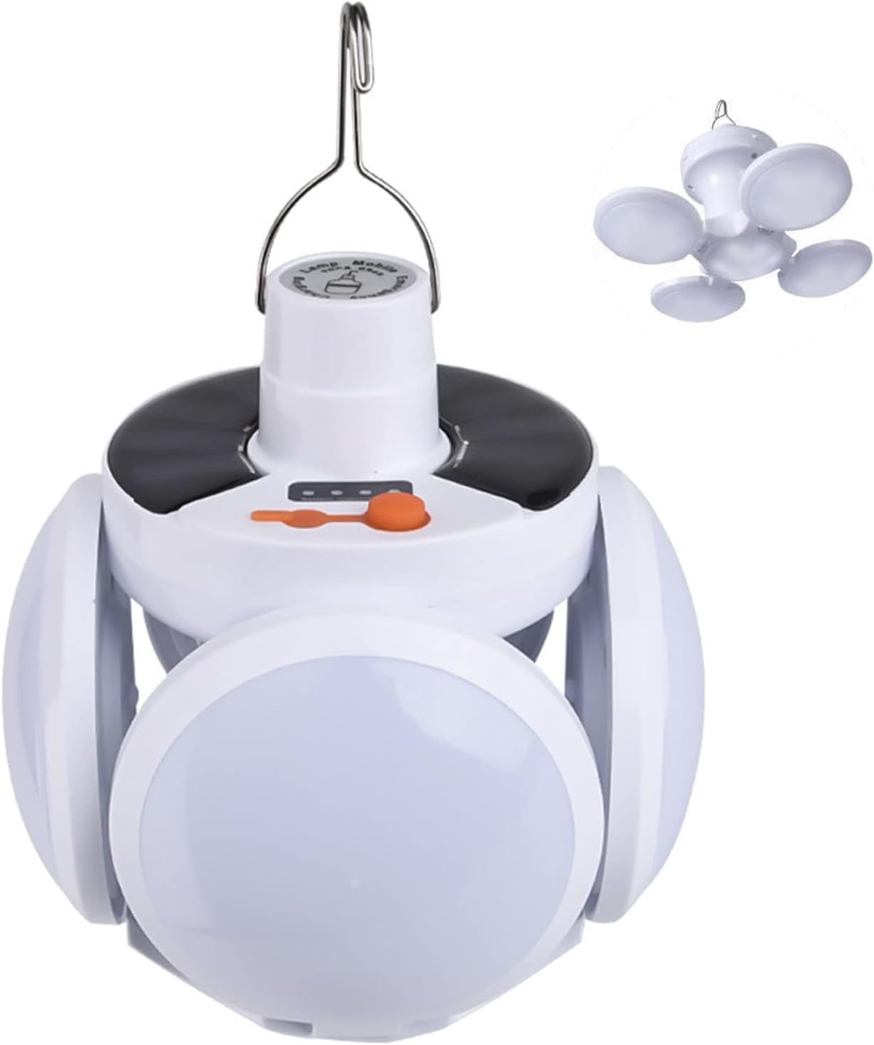 مصباح LED للطوارئ يعمل بالطاقة الشمسية متعدد الوظائف مع شحن USB