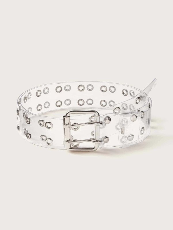 Transparent belt with two entrances