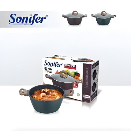 طنجرة جرانيت من سونفير – 6.5 لتر Sonifer Granite Cooking Pot – 6.5 Liters