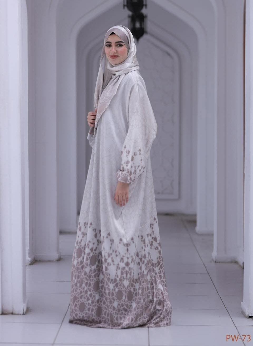 إسدال ستان صناعة مصرية فري سايز Satin Prayer Outfit Egyptian Made Free Size
