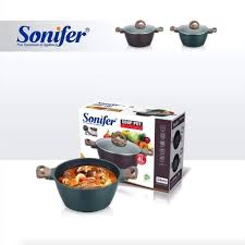 طنجرة جرانيت من سونفير – 9 لتر Sonifer Granite Cooking Pot – 9 Liters