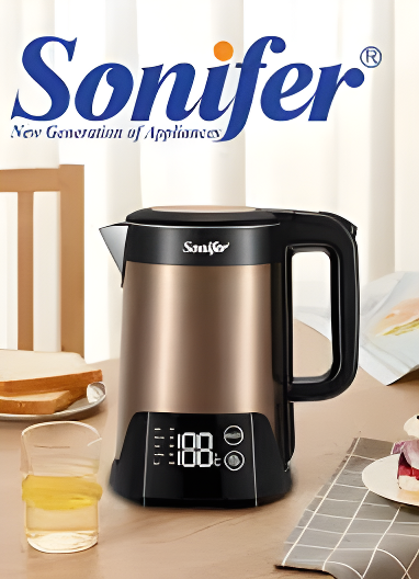 كاتيل مياه ديجيتال سونفير – سعة 1.5 لتر Sonifer Digital Electric Kettle – 1.5L Capacity