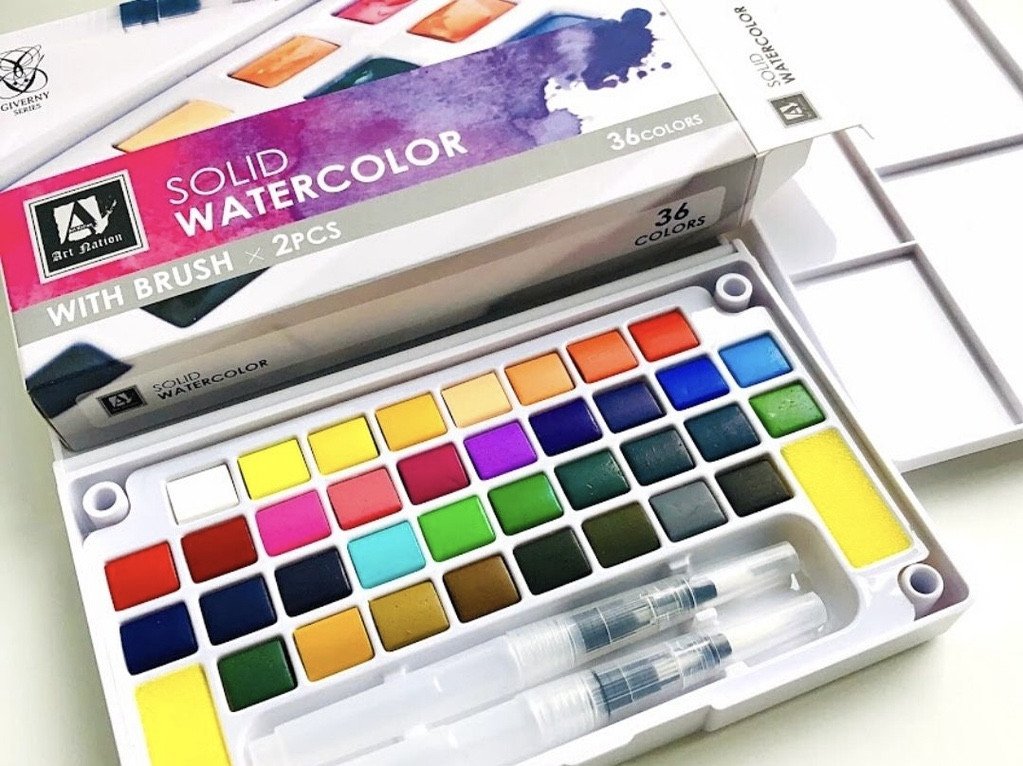 Art nation solid water color set 36 color