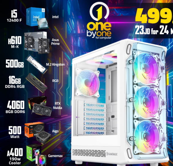 كمبيوتر مكتبي Intel Core i5 الجيل 12 مع كرت شاشة NVIDIA RTX 4060