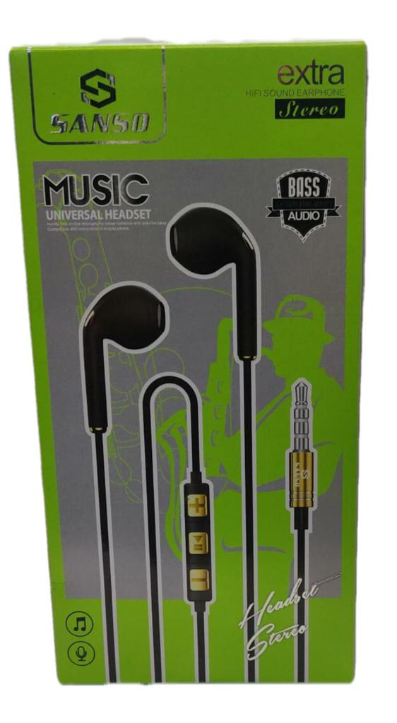 Sanso Earphones Aux 2 Speakers