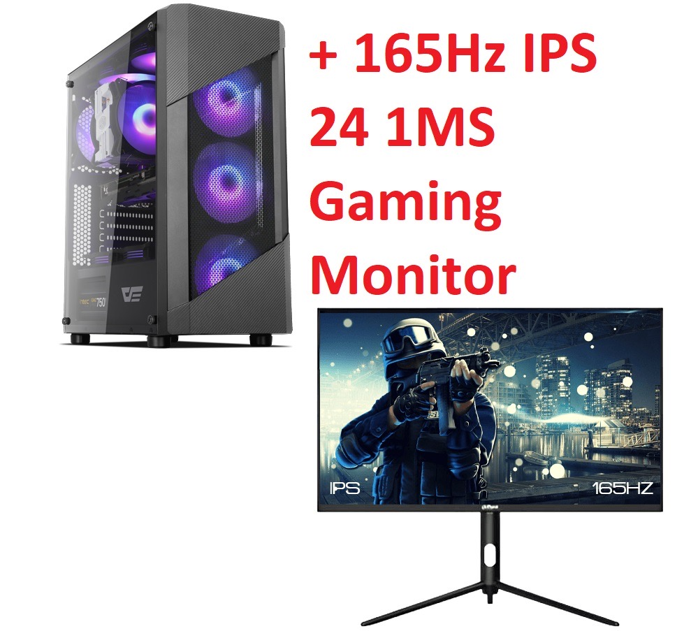 Intel Core i5-12400 + ASUS RTX 4060 + DAHUA 165Hz 24