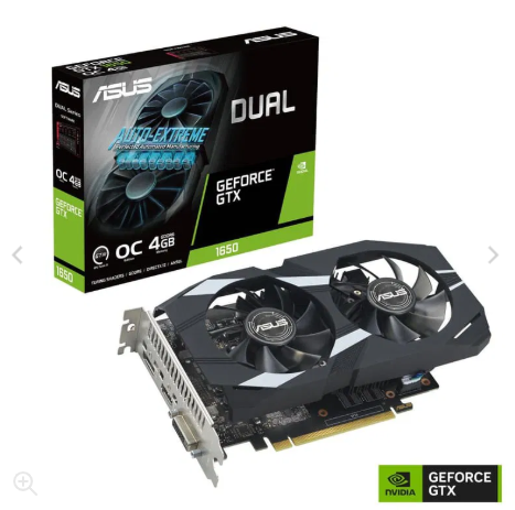 ASUS Dual GeForce GTX 1650 OC Edition 4GB GDDR6 EVO - Graphics Card