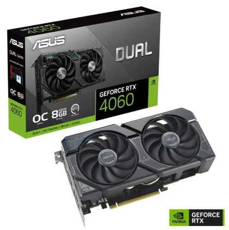 ASUS Dual GeForce RTX 4060 OC Edition 8GB GDDR6 - Graphics Card