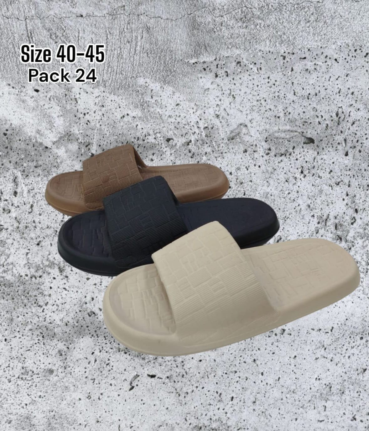 سليبر رجالي سيليكون – "مقاوم للماء، مريح لكل خطوة" Men’s Silicone Slippers – “Waterproof Comfort for Every Step”