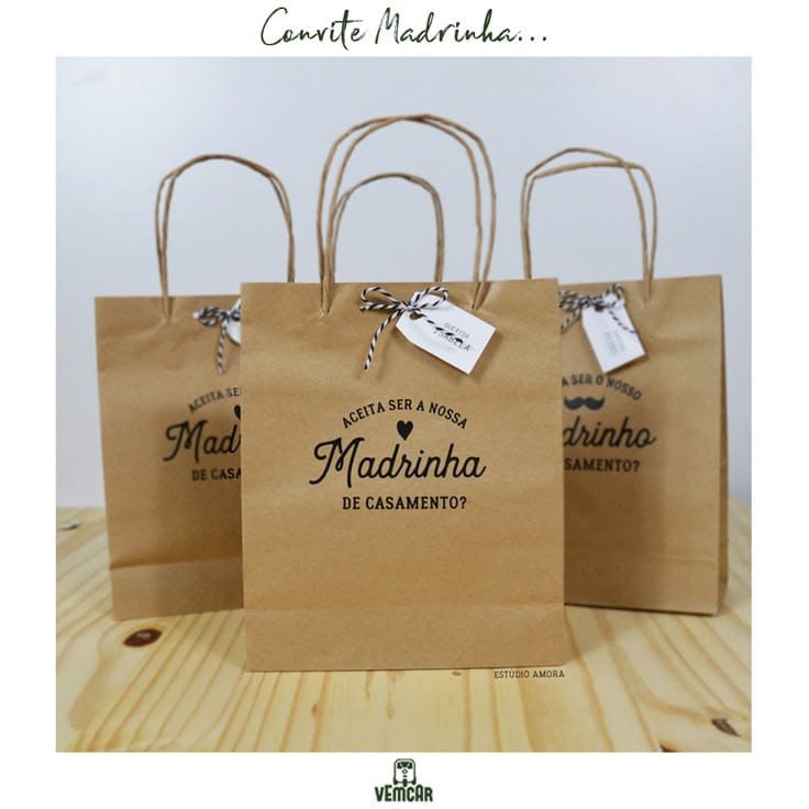 4 طقم أكياس ورقية كرافت Kraft Paper Bags Set 4