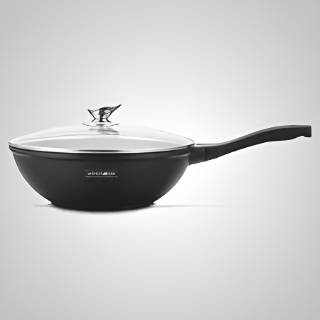مقلى ووك 28 سم من رويالتي لاين السويسرية Royalty Line Swiss Wok Pan – 28cm