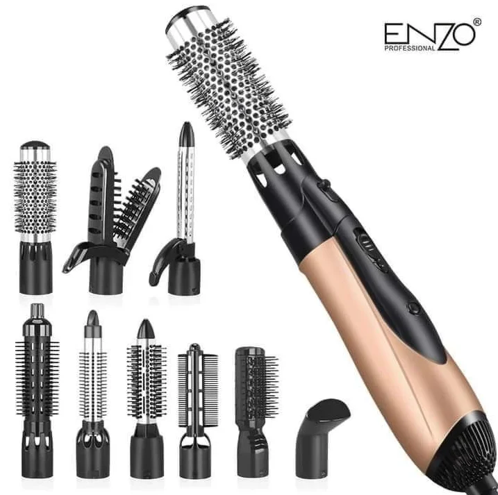 بكج فراشي 9 قطع من ENZO  شامل احترافي