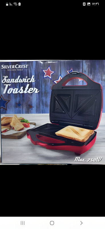 جريل ساندويش ألماني من سلفر كرست – 750 وات SilverCrest German Sandwich Grill – 750W
