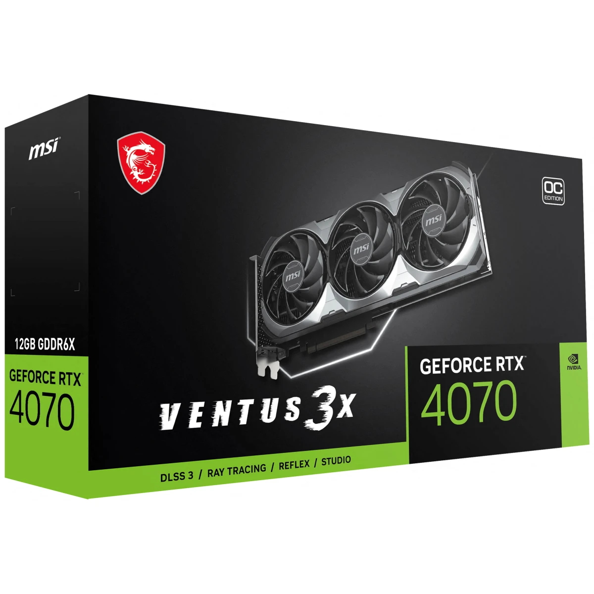 MSI Ventus X3 GeForce RTX 4070 12GB GDDR6X PCI Express