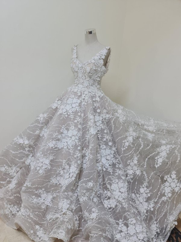 بدلة خطوبة أبيض وبيج | White & Beige Engagement Suit