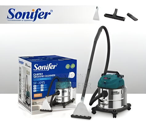 مكنسة كهربائية سونفير رطب وجاف مع خاصية غسيل السجاد – 1600 واط Sonifer Wet & Dry Vacuum Cleaner with Carpet Washing – 1600W